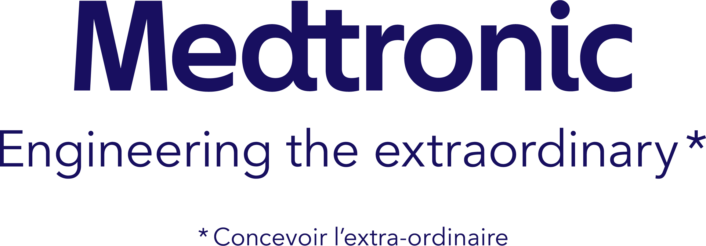 A blue Medtronic logo with centered tagline in French in a RGB output in JPG